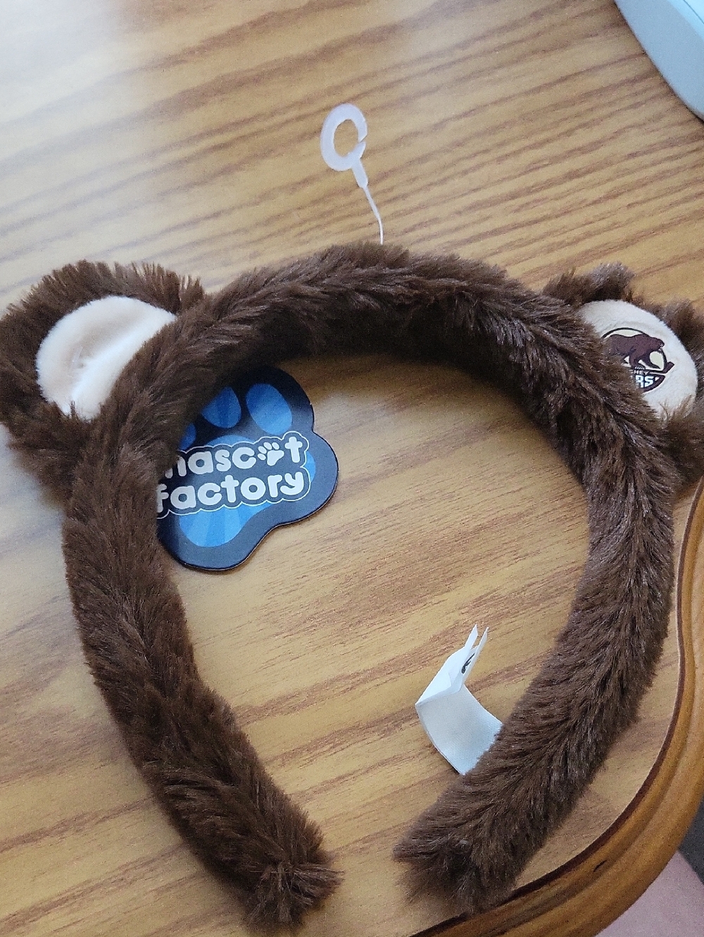 Brown Fuzzy Bear Headband for Kids
